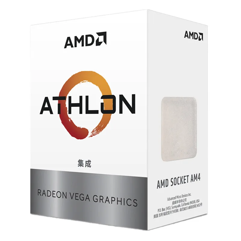 

AMD Athlon 200GE Scattered Pieces CPU Dual Core Four-wire Desktop PC Processer AM4 Integrated Core Graphics Card Apu