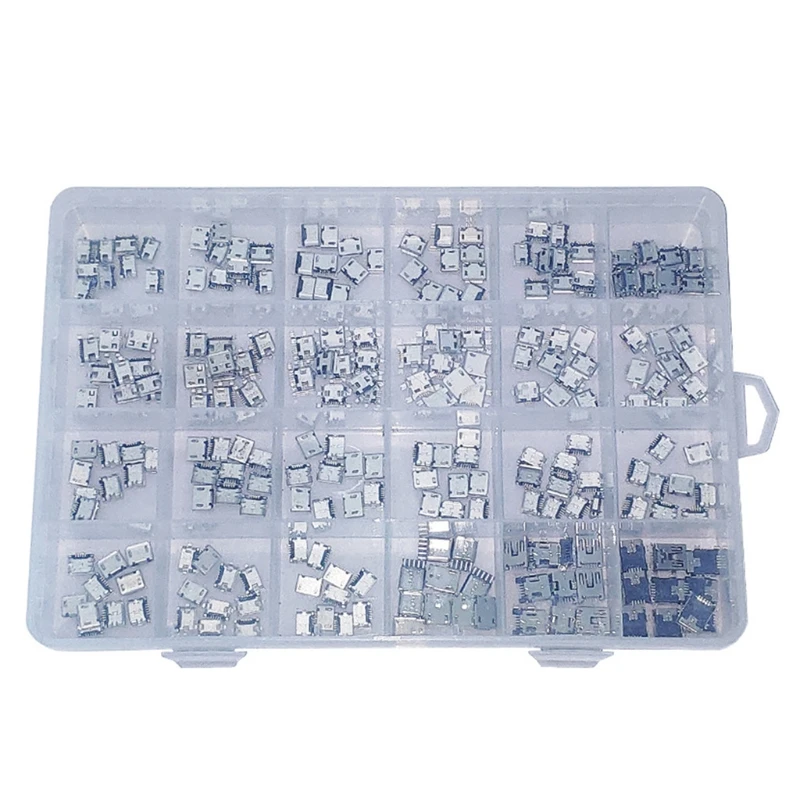 

Micro-USB Connector 24 Models Charging Port for Mobile,Tablet GPS 240Pcs/Set