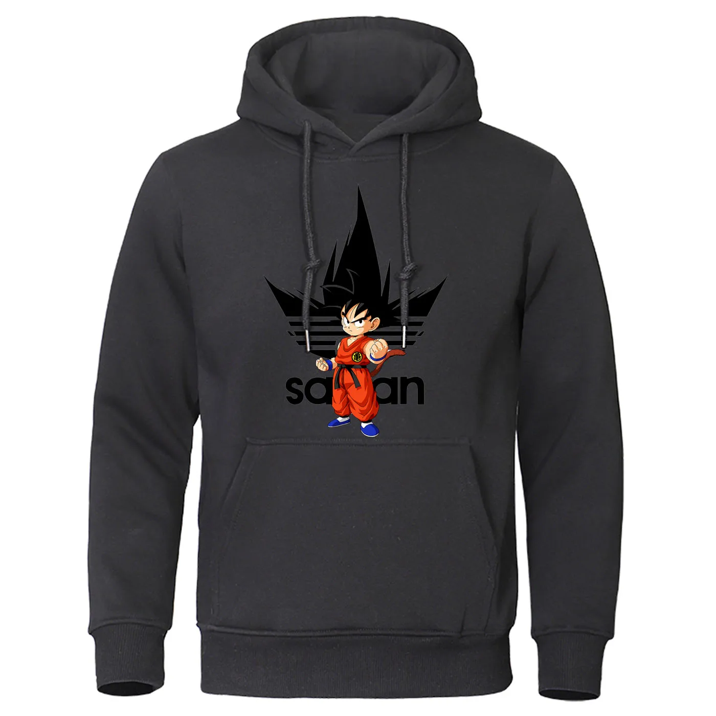 Драконий жемчуг Толстовки Драконий жемчуг Z Dbz Сон Гоку толстовки японского аниме пуловер для мужчин Harajuku Повседневная Уличная одежда - Цвет: black 6-1
