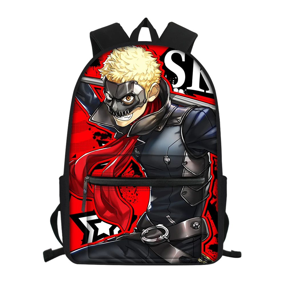 CDGX2172Z58 PERSONA 5, школьная сумка с 3D принтом для подростков, для мальчиков и девочек, рюкзак для ноутбука, для мужчин и женщин, крутая, P5, Джокер, холщовая сумка, рюкзак, рюкзак - Цвет: CDGX2172Z58