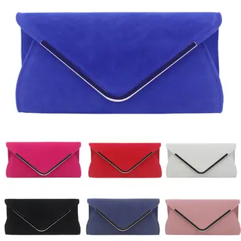 

Envelope Clutch Bag Plush Metal Elegant Chains Hand Bags For Women Single Shoulder Bag For Women Dinner Wedding Clutches Purse