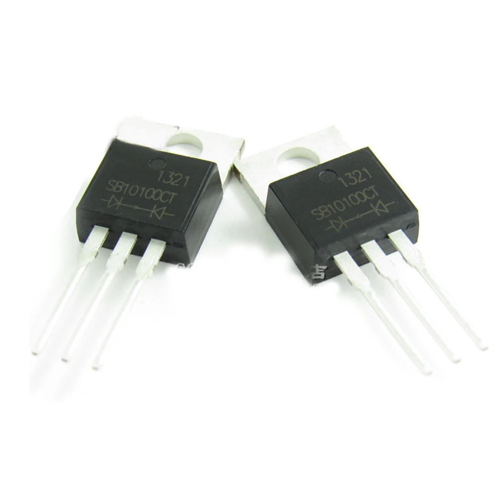 

10pcs SB10100 TO220 10A 100V SCHOTTKY SB10100CT TO-220 BARRIER RECTIFIER 3PIN