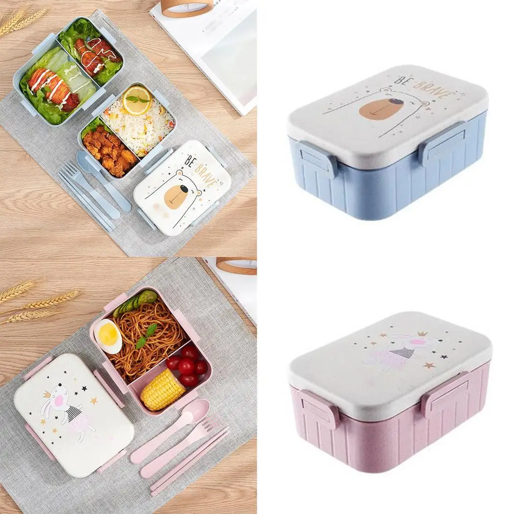 

Thicken Bento Box Lunch Box For Kids with Compartment Tableware Office Bento travel Food Container lancheira snack lonchera