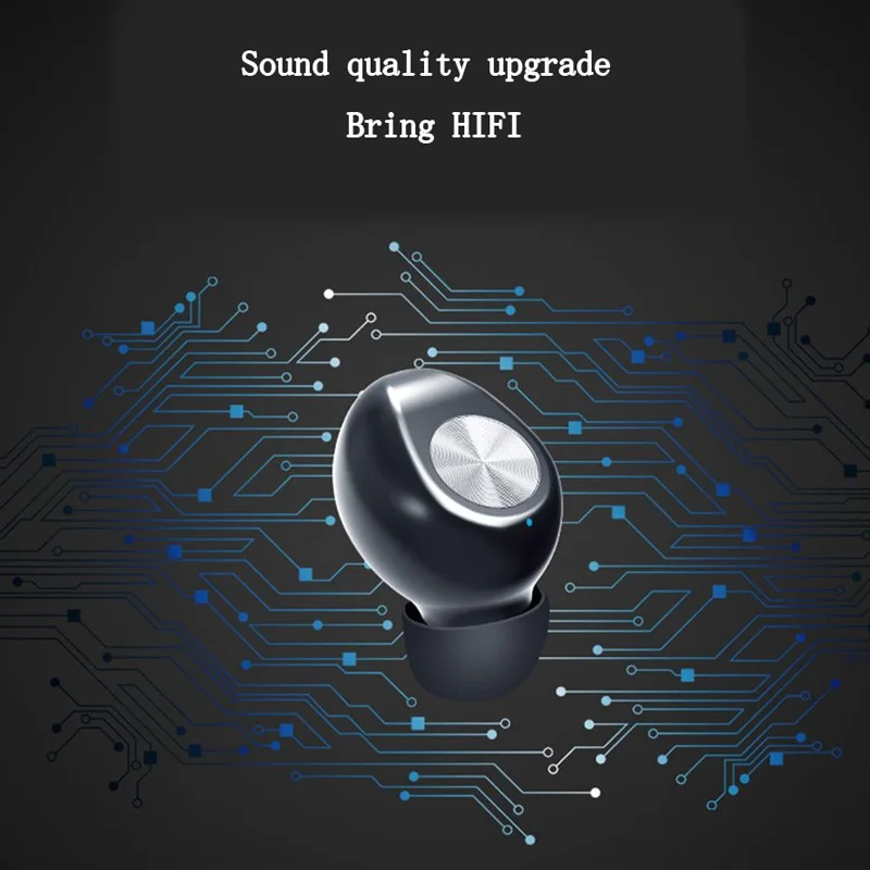 TWS беспроводные Bluetooth наушники в ухо ремешок спортивный мини бинауральный светодиодный дисплей наушники для Ios Andriod