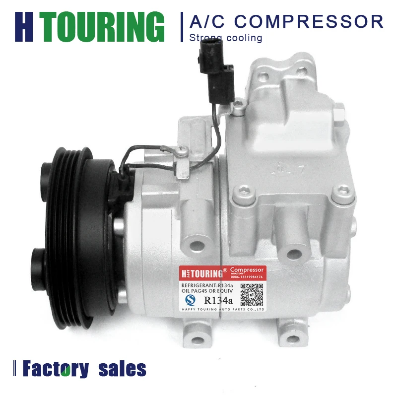 HS15 компрессор кондиционера для автомобиля hyundai Accent 1998-2002 L4 1.5L 57188 9770122261 9770125000 9770122060 9770129510 1521025