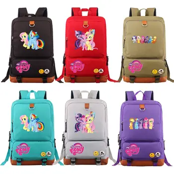 

Fashion Cartoon Cutie My Little Pony Boy Girl Book School Bag Women Bagpack Teenagers Schoolbags Men Student Backpack