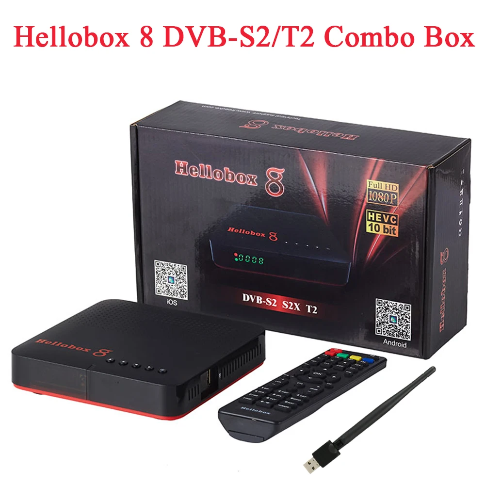 Hellobox 8 DVB-S2 спутниковый ресивер Combo DVB S2 Ccam декодер DVB-T2 TV тюнер WiFi приемник T2