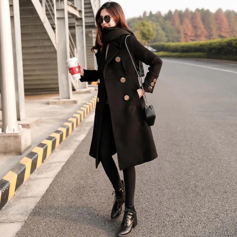 black woolen coats