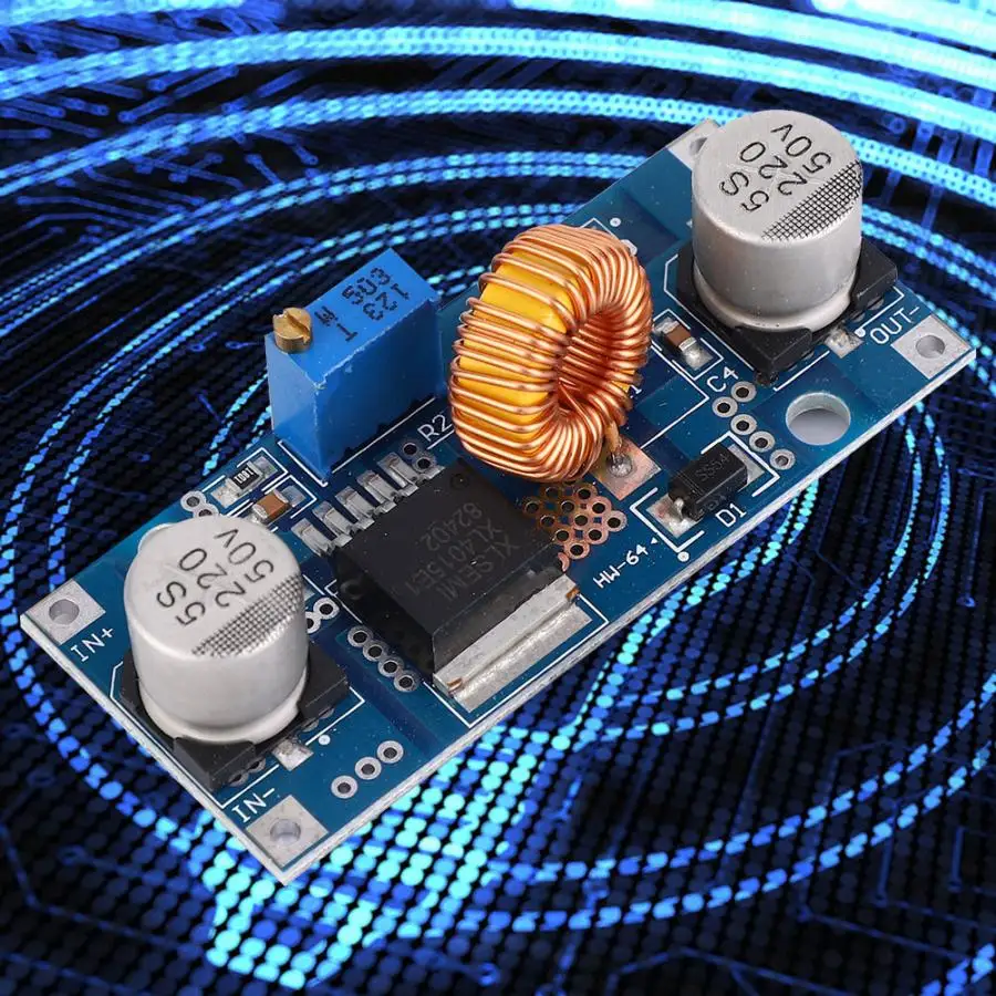 

4Pcs DC to DC 4V-38V 5A Step Down Power Supply Buck Module Adjustable Voltage Regulator Converter