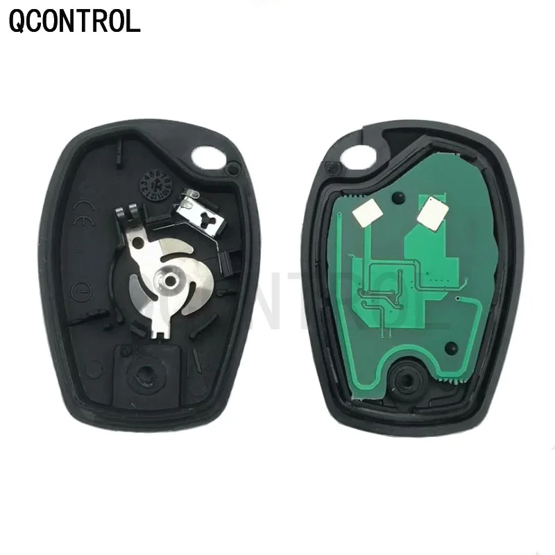 QCONTROL 2 кнопки дистанционного ключа автомобиля 433 МГц костюм для Renault Clio Scenic Kangoo Megane PCF7946/PCF7947/4A чип VA2 лезвие