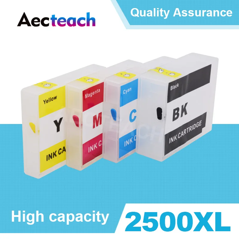 Aecteach Pgi 2500 Printer Ink Cartridge For Canon Maxify Ib4050 Ib4150