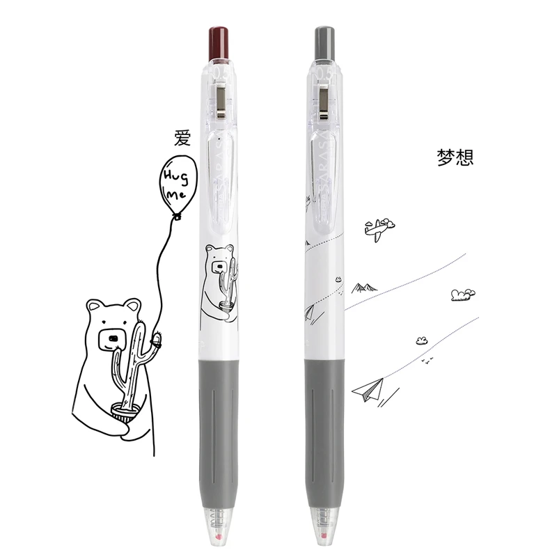 1 шт. ZEBRA JJ15BZK SARASA LIFE Custom Version JJ15 гелевая ручка 0 5 Is Not Stuffy Design Joint Name Doodle Simple White
