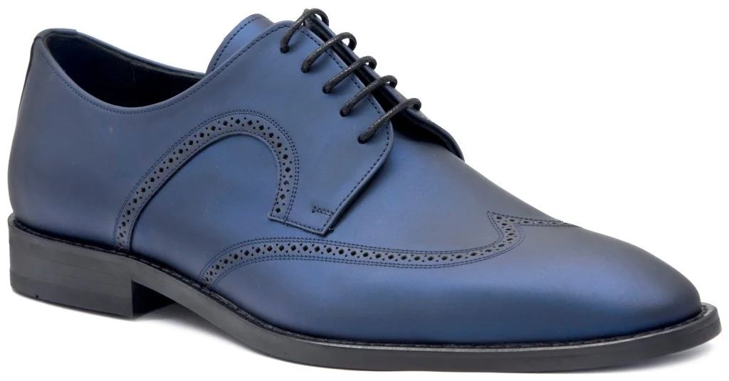 

Libero 2721 Dark Blue Matte Patent Leather 2021 Summer Men 'S Shoes Real Cow Skin Dress Wedding Connected Business Elevator Fashionable Casual Use