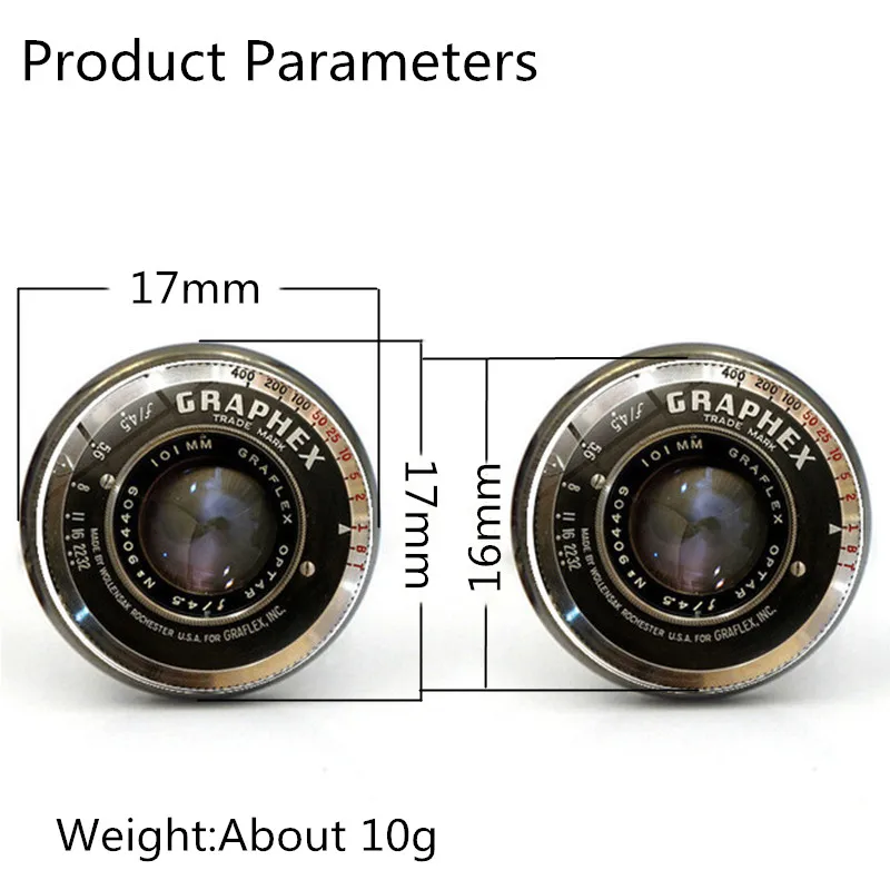 New Fashion Wholesale DSLR Lens Cufflinks Camera Lenses Cuff Link Cufflinks For Mens Brand Cuff Button