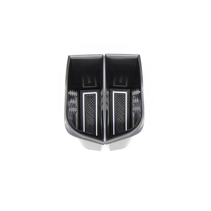 black 2pcs Автомобильная дверь встроенный подлокотник коробка для хранения дверная ручка отсек Украшение коробки подлокотника автомобильные аксессуары для porsche 718/911 - Название цвета: black 2pcs