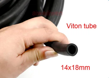 

14x18mm 14mm id Fluorine rubber hose FKM tube Viton tubing FPM pipe acid-base heat oil resistant fluororubber tube