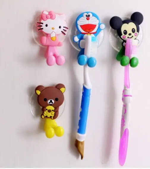 New Style Cute Cartoon Strong Seemless Spacious Adhesive Hook Tile Sucker Hook