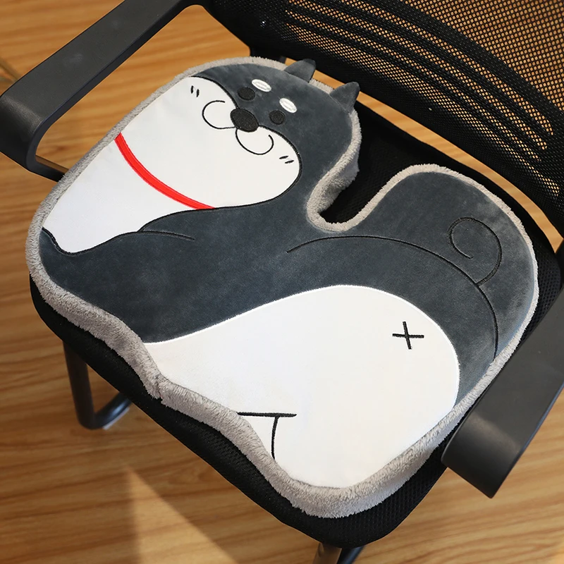 

Student Memory Foam Chair Cushion Slow Rebound Pillow Thick Stool Non-Slip Butt Coccyx Seat Office U-Shaped 38x48CM