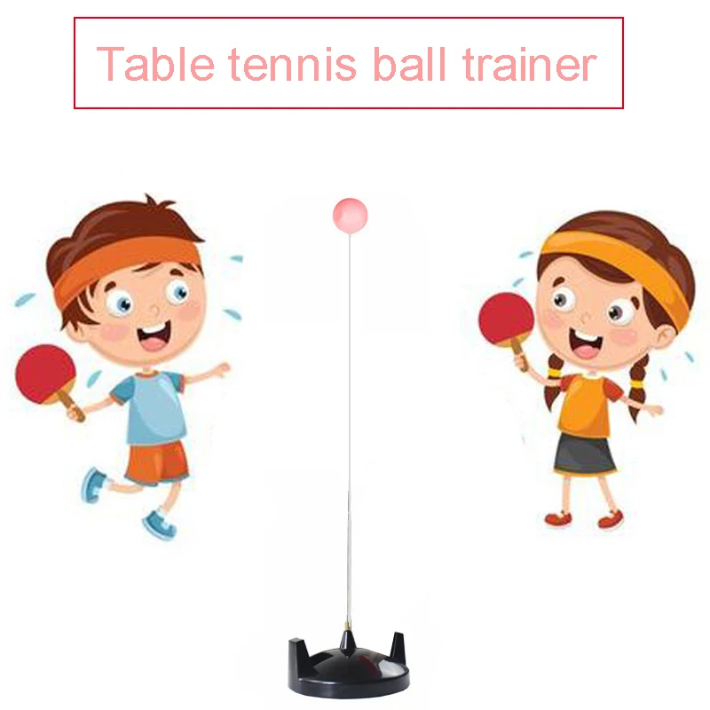 

Newly Table Tennis Paddle PingPong Training Equipment Rebound Robot Fixed Shaft Rapid Backbound Machine for Adults Children BF