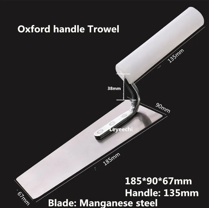 Высококачественная клинок из марганцевой стали Оксфорд ручка, шатель для штукатурки строительство бетонная лопатка