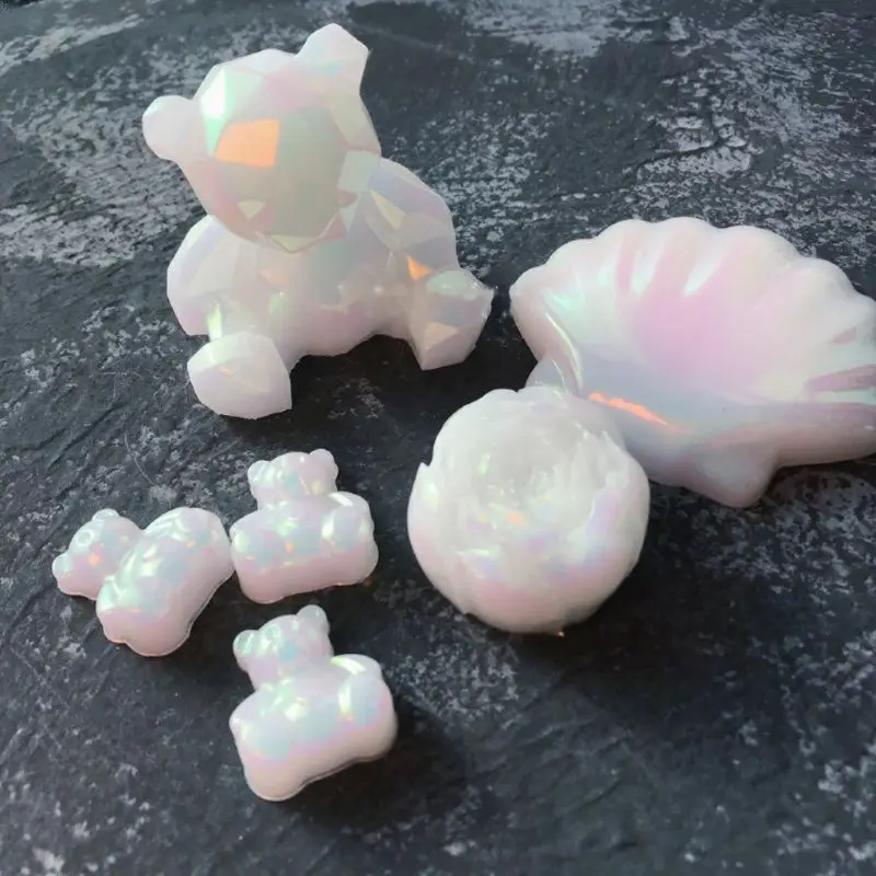 Color Shift Pearl Pigment Aurora Resin Pigment Mica Polarized Diamond Pearlescent Kit 8 Color Jewelry Making Tool DropSh