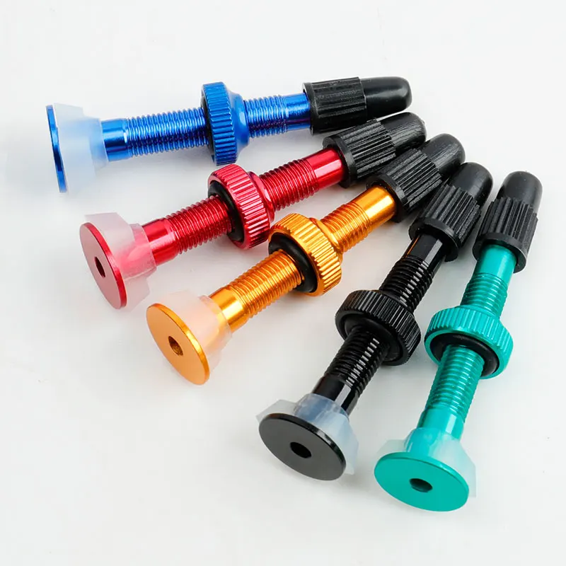 bicycle tubeless valve bicycle valve bicycle valve core bicycle air valve Deemount 1Pair 40/45/60mm CNC Machined Presta Valves for MTB Road Bike Tubeless Tires Brass Core