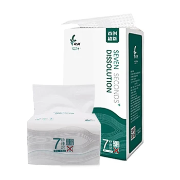 

8 Package Household Pure Wood Pulp Paper Towel Toilet Paper Paper Extraction Quick Dissolve 3-layer 150pcs/pack Toilet Paper