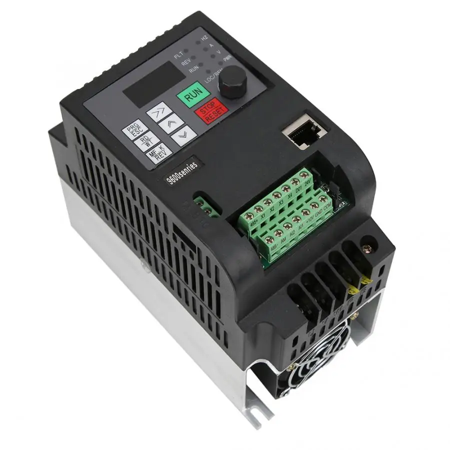 Преобразователь частоты 2.2KW 220VAC однофазный до 3-х фазный частотно-регулируемым приводом инвертор Скорость Управление Универсальный Векторный Преобразователь частоты