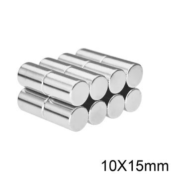 

30/50/80/100pcs 10x15 mm Neodymium Super Strong Magnets 10mmX15mm Permanent Round Magnet 10x15mm Powerful Magnetic Magnets 10*15