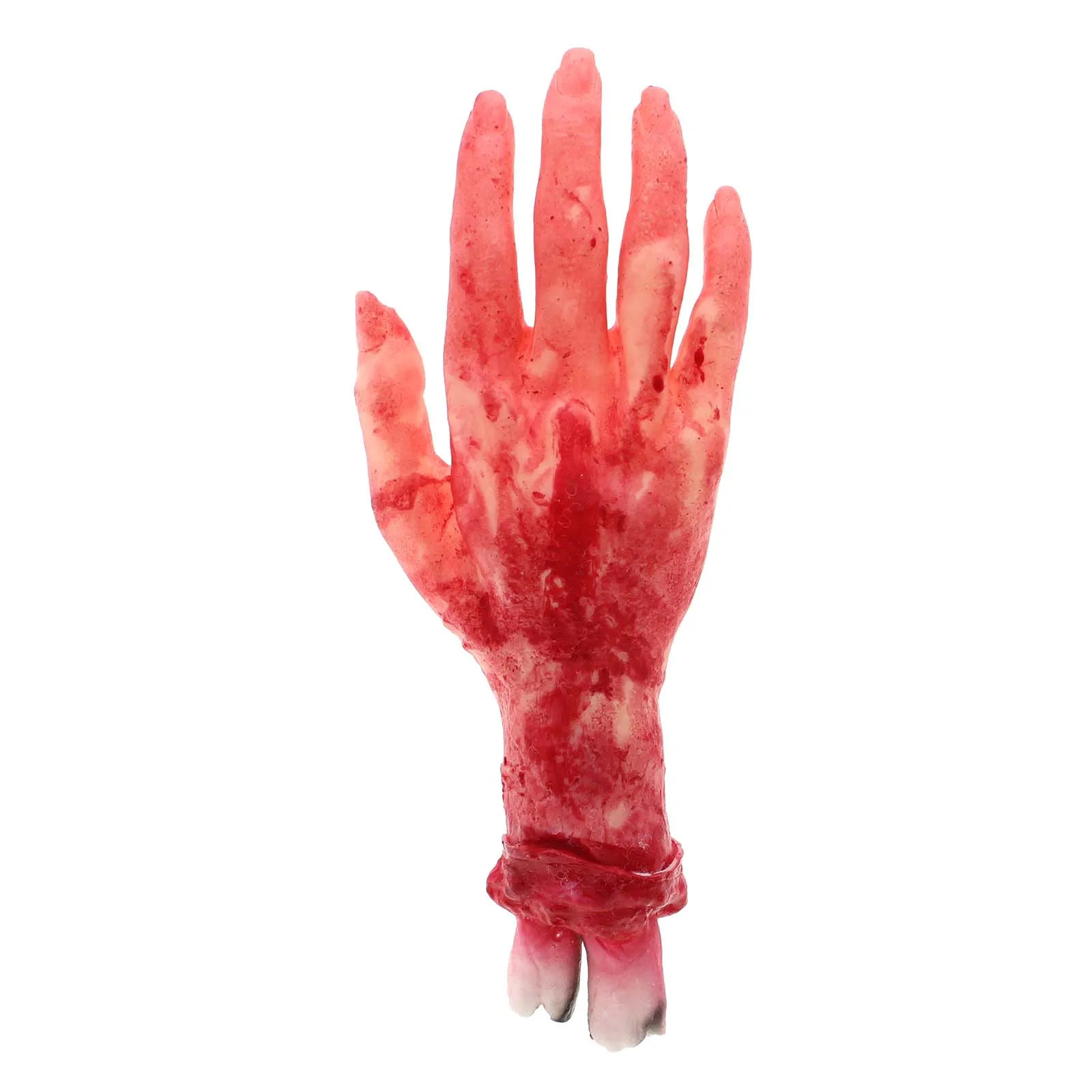 

Gory Hand New Fake Human Body Parts Cut Off Scary Halloween Prop Bloody Good Party Decoration Funny toy