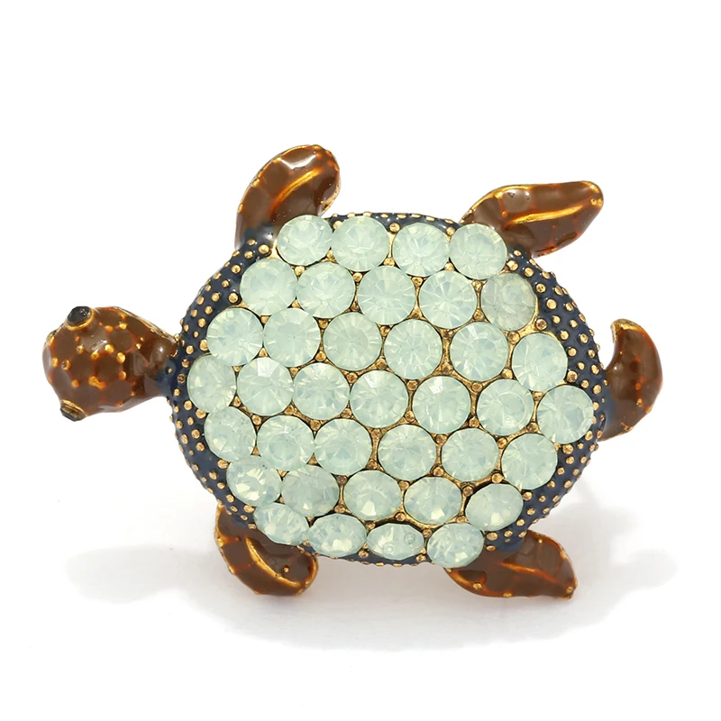 H350256X奥宝石海龟胸针蓝色 (14)