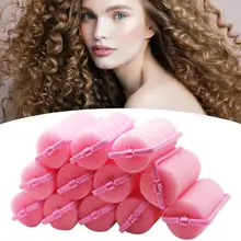 12 шт./упак. губка плойка щипцы для завивки волос стержня груша для волос в форме цветка рулон большая волна волос щипцы для завивки волос инструменты для волос бигуди Губка