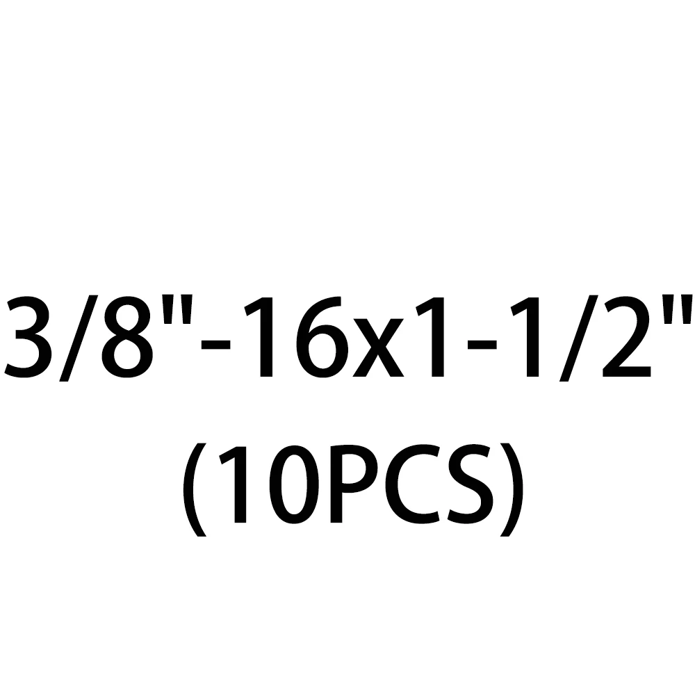 3/"-16 7/16"-14 1/"-13 Шестигранная головная крышка шестигранного болта ANSI B18.3 винт - Цвет: 10PCS