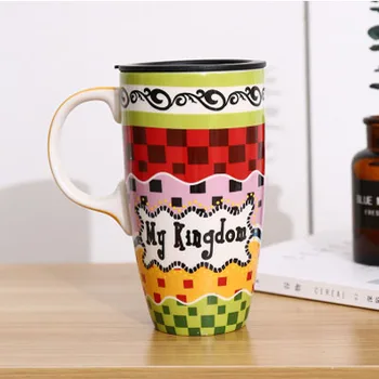 

Creative Mug Water Cup with Lid Water Cup Large Capacity Coffee Cup Household Fashion Couple Ceramic Cup Tea Cup