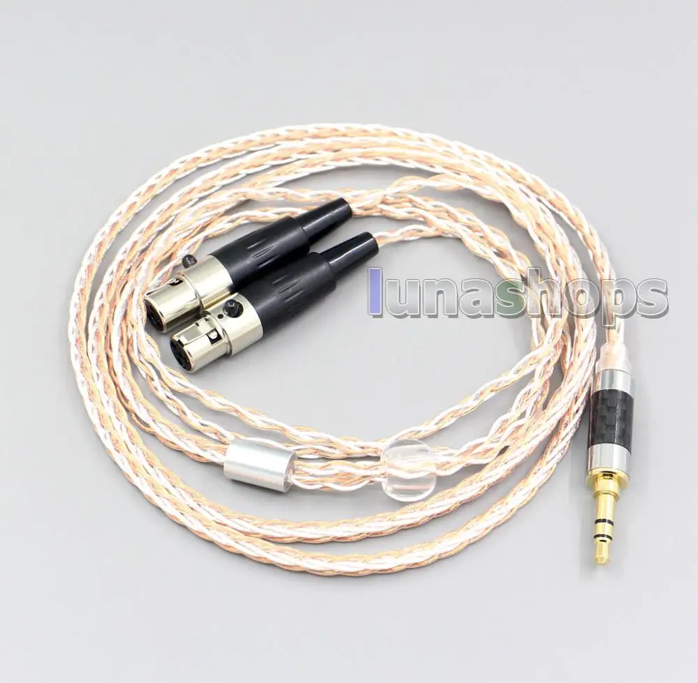 XLR 6 5mm 4 4mm 2 5mm 800 Wires Silver OCC Headphone Cable For Audeze LCD 3 LCD 2 LCD X LCD XC LCD 4z LCD MX4 LCD GX LN006924