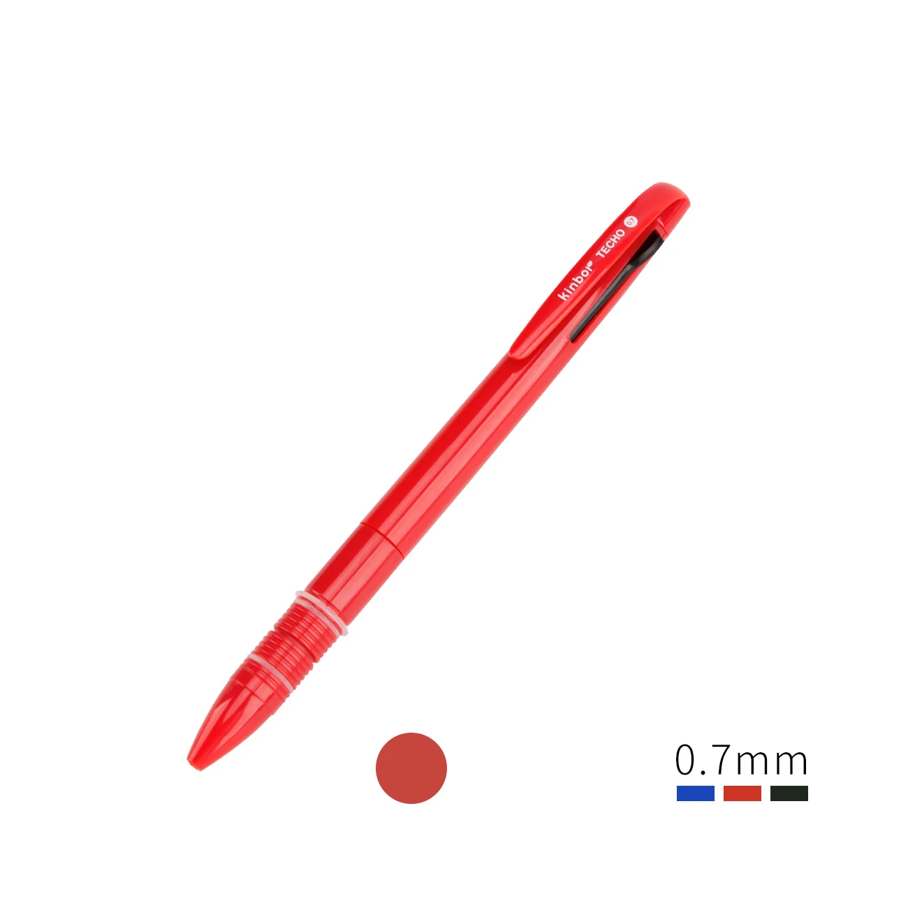 Новая многофункциональная ручка Xiaomi Kinbor 3 в 1, 3 цвета, гладкая шариковая ручка 0,7 мм, ручка для студенческого украшения, многофункциональная ручка - Цвет: red