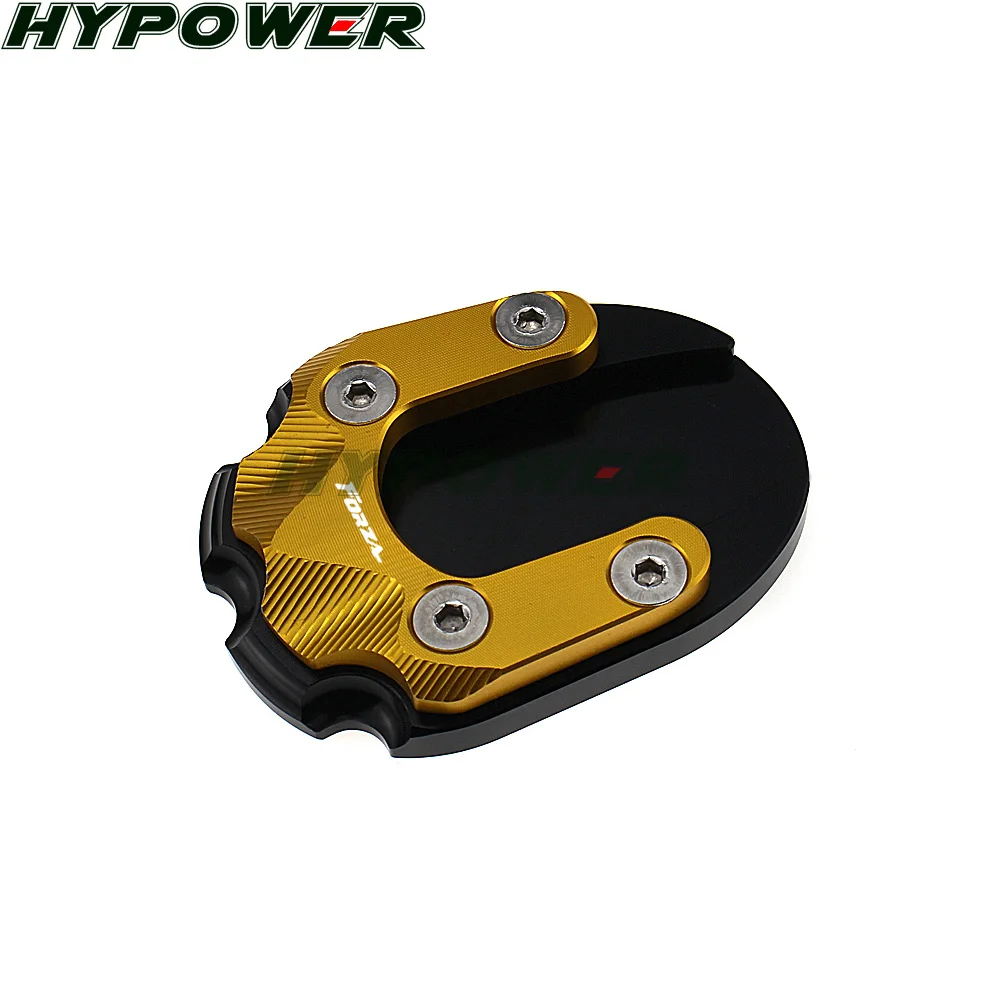 Мотоцикл с ЧПУ подножка сбоку удлинитель опорная пластина для HONDA Forza125 FORZA250 forza300 MF13 - Цвет: Gold