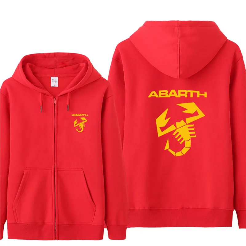 Autumn Abarth Hoodies Men Fashion Coat Fleece Pullover Unisex Man Abarth Sweatshirts - Цвет: as picture