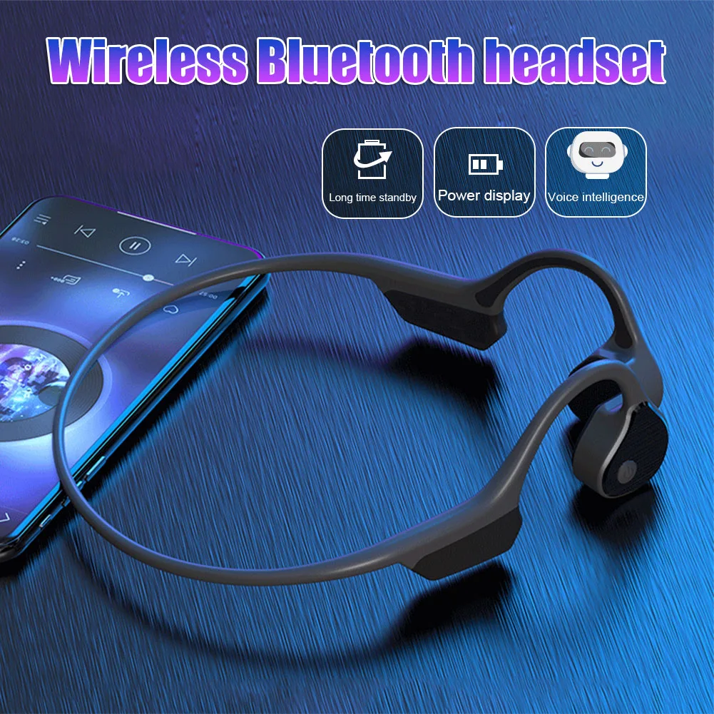 Bone Conduction Headset Wireless Bluetooth Headphones Sport Earphones Running JR Deals
