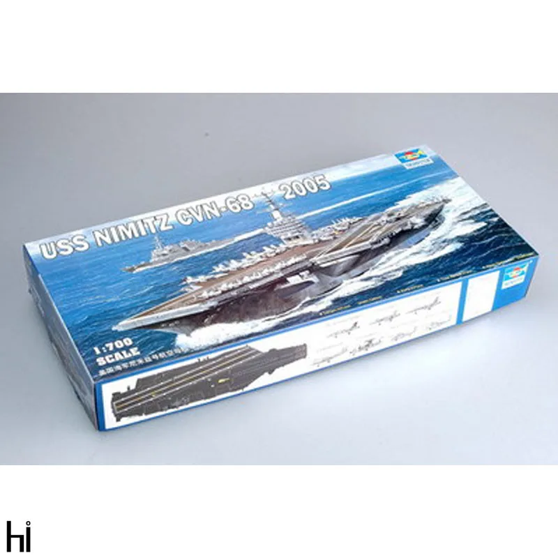 

Trumpeter 05739 1/700 Scale USS Nimitz CVN68 Aircraft Carrier 2005 Military Ship Toy Hobby Assembly Plastic Model Building Kit