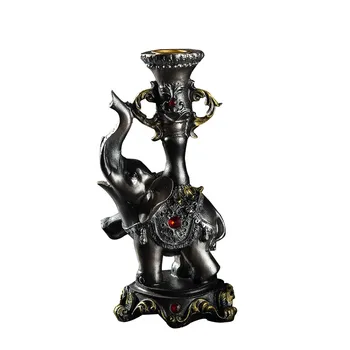 

Resin Craftwork Retro Elephant Candleholder European Style Home Creative Decoration Art&Craft Home Decoration Accessories X4276