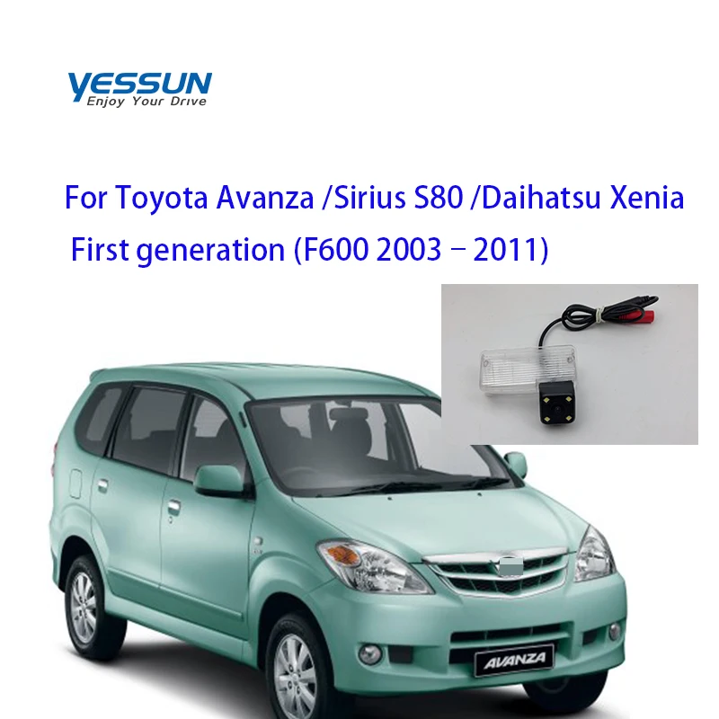 Yessun номерной знак cameraFor Toyota Avanza/Sirius S80/DAIHATSU Xenia первого поколения (F600 2003-2011)