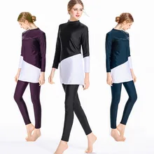 Мусульманский купальный костюм, женский купальный костюм с длинным рукавом, мусульманский купальный костюм, мусульманский купальный костюм, пляжная одежда, одежда для плавания размера плюс 4XL