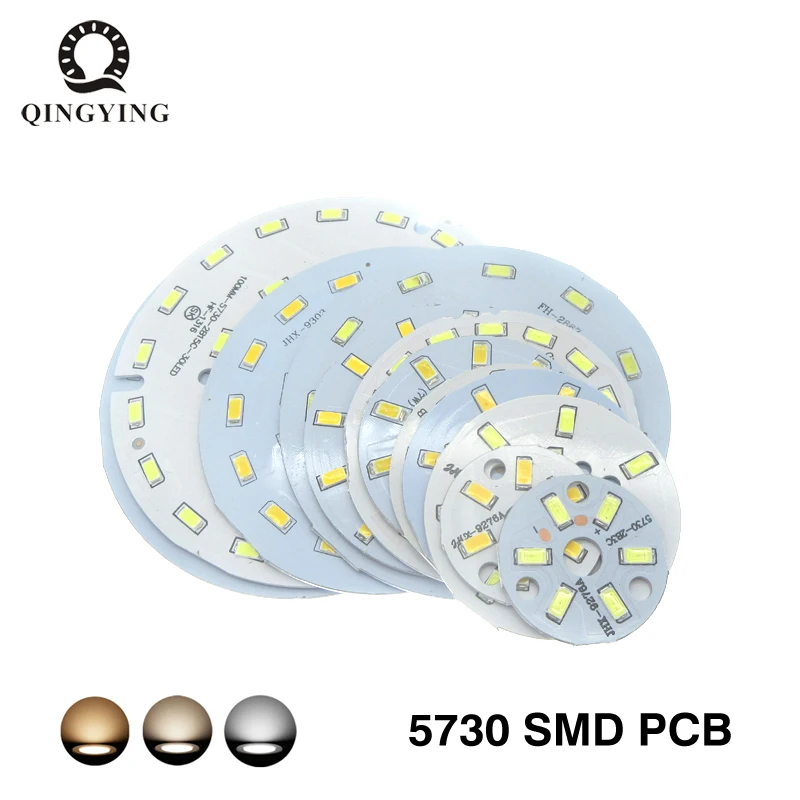 Панель светодиодных ламп 3 Вт 5 7 9 12 15 18 20 24 36 50 5730 SMD световая панель для