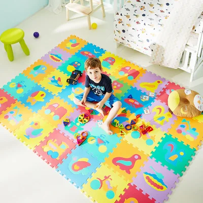 10 PCS animal Number Pattern Foam Play Puzzle activity Kids Mat Mats Rug Joint Indoor baby Split Soft Puzzle Carpet