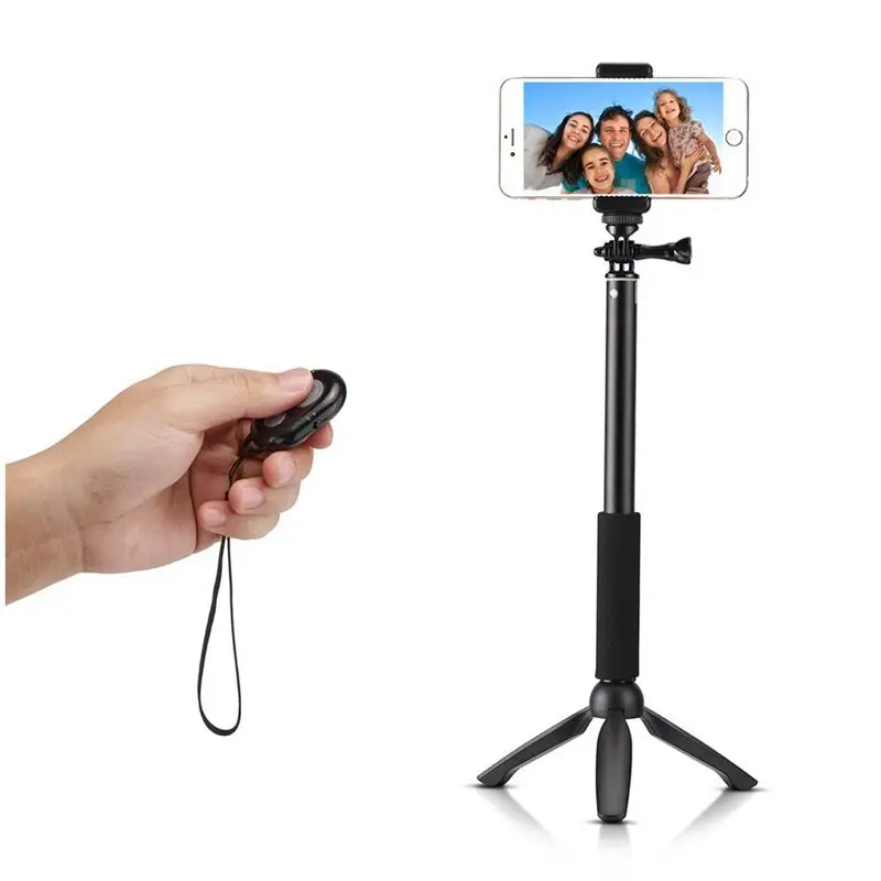 Bluetooth селфи-палка монопод со штативом для iPhone 6 Plus 6 5S Android samsung Galaxy S6 S5 Note 4 3 и GoPro Hero Cam