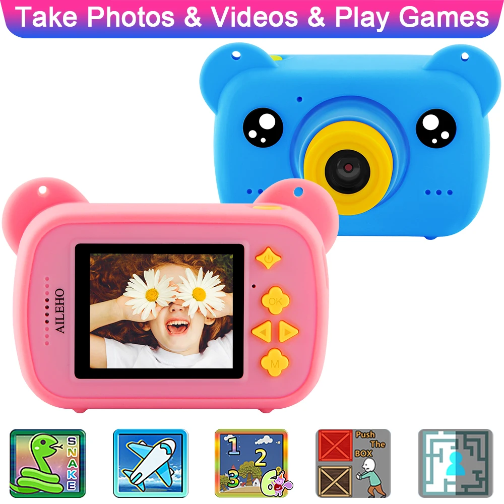 

Kids Camera Digital Photo Video Camera For Children Kids Camera Toys Child Birthday Gift Christmas Gift for Boy Toy Girls