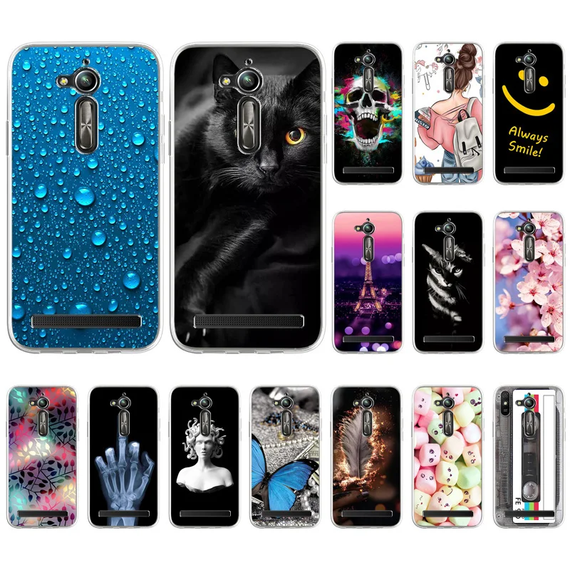 Case For ASUS ZenFone Go ZB500KL Case Silicone Soft TPU Phone Back Cover On ZenFoneGo ZB500KL 5.0 inch Shockproof Phone Bumper