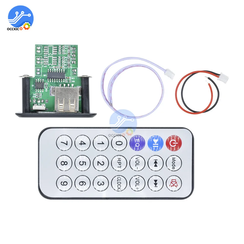 USB MP3 декодер 5 в 12 В плата мини аудио модуль поддержка tf карты песни плеер +