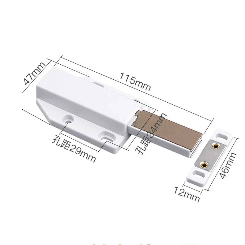 Magnetic Door Rebounding Drawer Latch Cabinet Catches soft close Closer Wardrobe Kitchen Cupboard Hardware